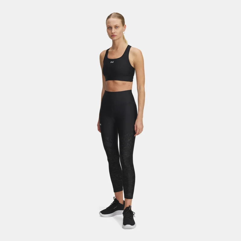 UNDER ARMOUR black Women's UA Tech Printed Panel Ankle Leggings for Women | Best Price UAE